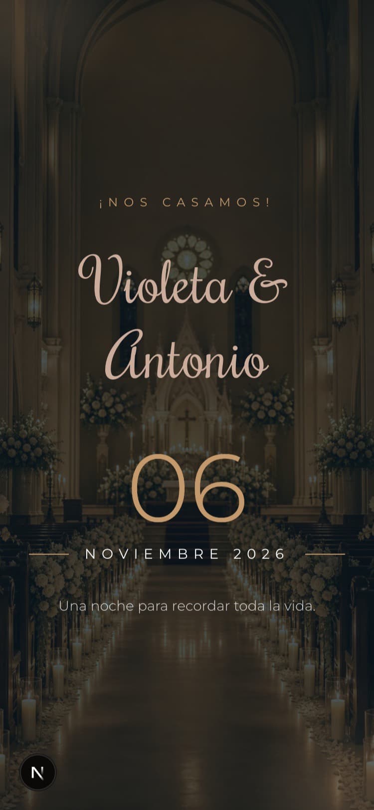 Vista previa de la invitación Singapur Nocturno